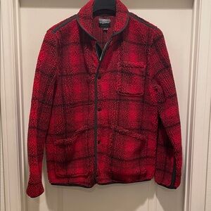 J Crew Men's chore fleece jacket large